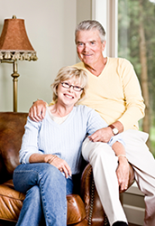 Happy reverse mortgage couple